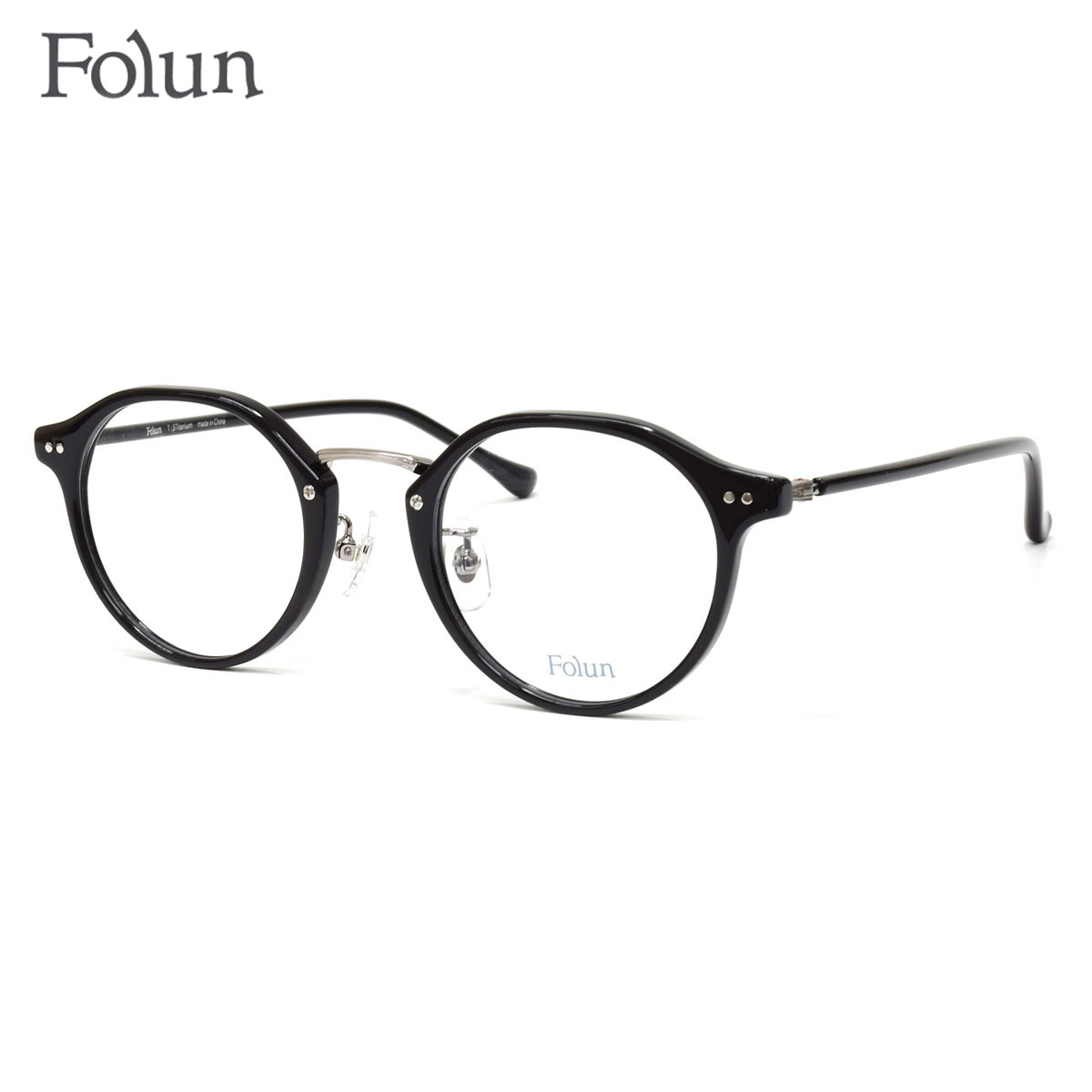 Rakuten - フォルン FL2026 BK 46 メガネ Folun βチタン レディース