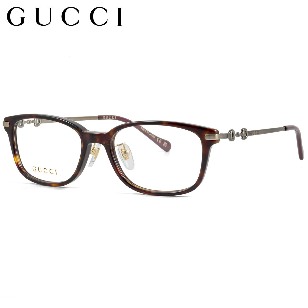 グッチ GG1129OJ 002 52 メガネ GUCCI ホースビット ハバナ デミ べっ甲 日本製 made in Japan メンズ レディース