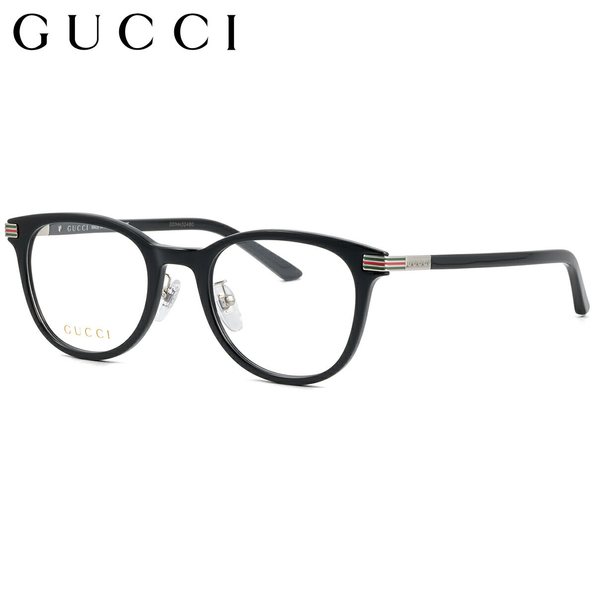 Rakuten - グッチ GG1905OJ 001 49 メガネ GUCCI ボスリントン ウェブストライプ 黒縁 くろぶち イタリア製 made in Italy メンズ レディース