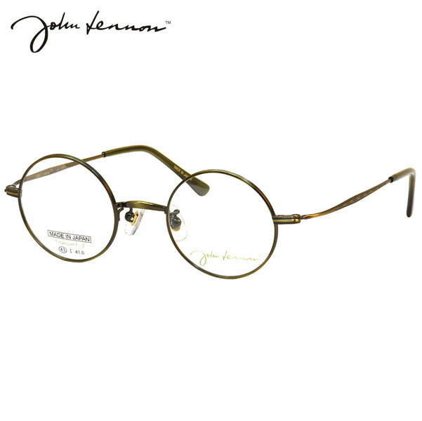 乐天商城 - ジョンレノン JL-1107 3 43 メガネ John Lennon チタン βチタン 軽い ゴールド 日本製 国産 丸眼鏡 メンズ レディース