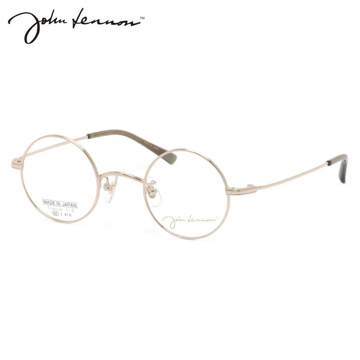 Rakuten - ジョンレノン JL-1120 1 42 メガネ John Lennon チタン βチタン 丸メガネ 日本製 国産 メイドインジャパン メンズ レディース