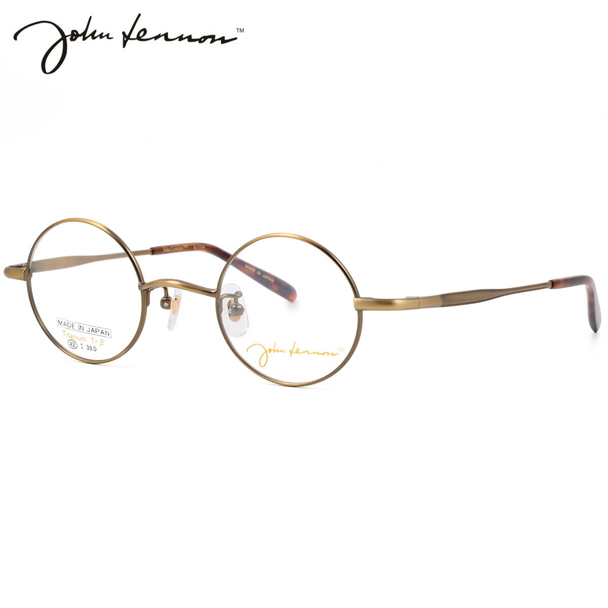 乐天商城 - ジョンレノン JL-1134 3 42 メガネ John Lennon ビートルズ オノヨーコ 日本製 国産 メンズ レディース