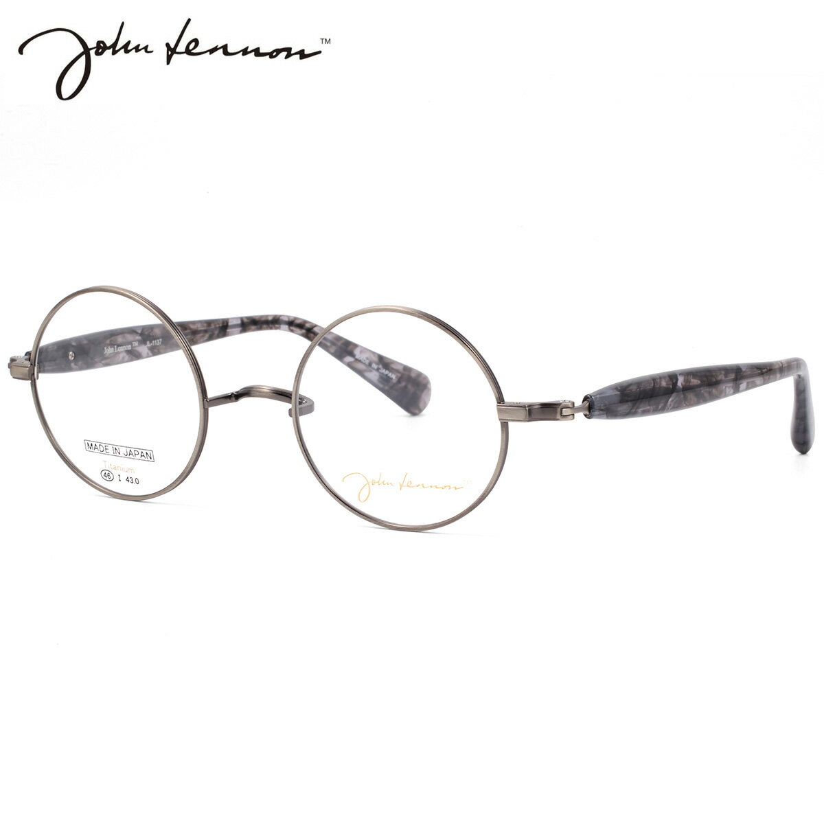 ジョンレノン JL-1137 3 46 メガネ John Lennon ビートルズ オノヨーコ 日本製 国産 メンズ レディース