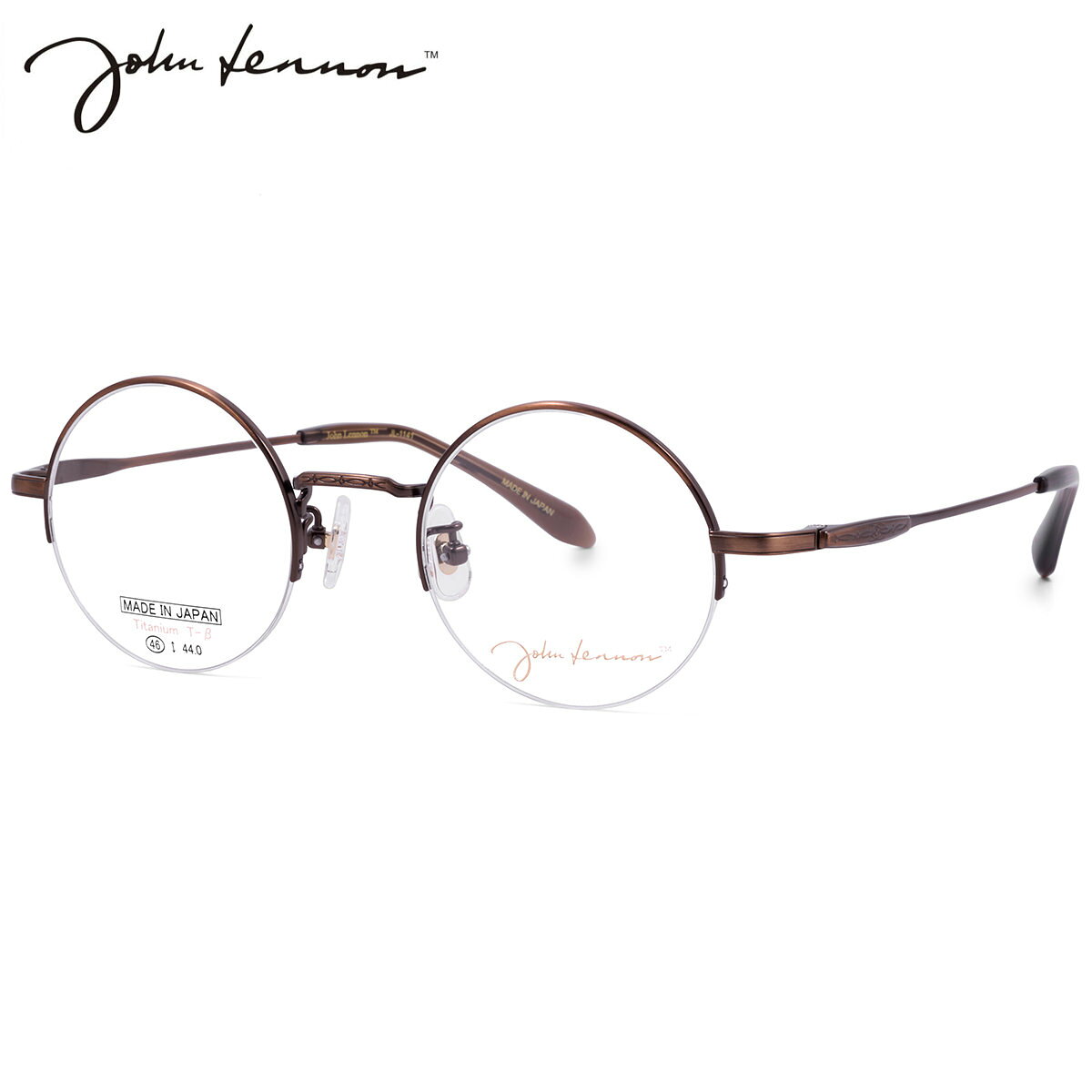 ジョンレノン JL-1141 1 46 メガネ John Lennon ビートルズ オノヨーコ 日本製 国産 メンズ レディース