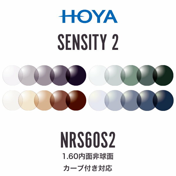 ニュールックスRFスポーツ1.60 センシティ2 1.60内非球面 調光レンズ カーブ付き対応 HOYA NULUX RF SPORTS 1.60 SENSITY2 ホヤ 度付き