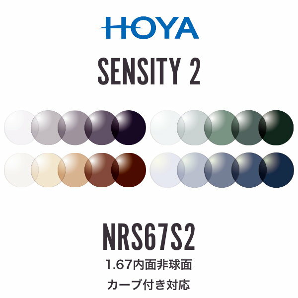 ニュールックスRFスポーツ1.67 センシティ2 1.67内面非球面 調光レンズ カーブ付き対応 HOYA NULUX RF SPORTS 1.67 SENSITY2 ホヤ 度付き