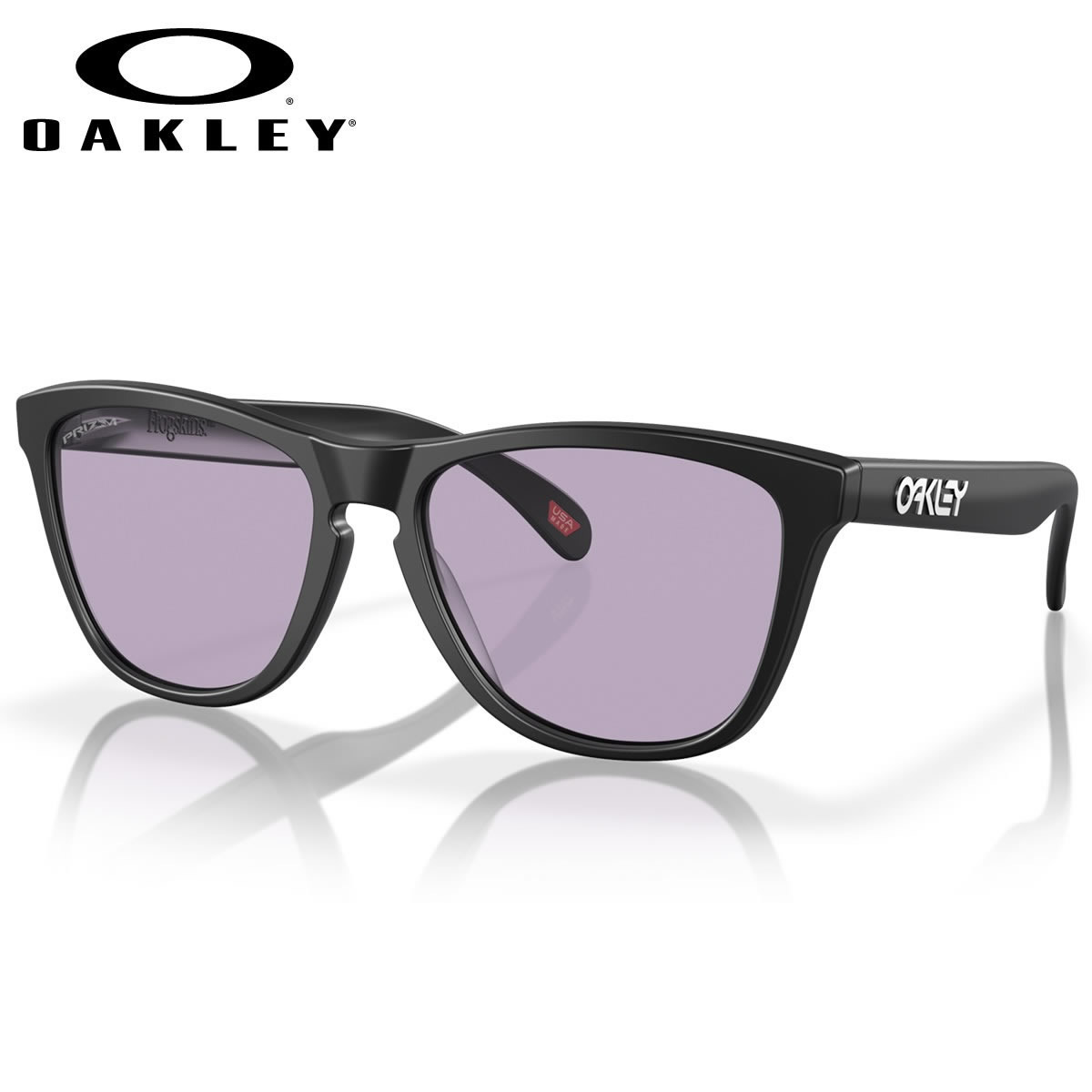 Rakuten - オークリー OO9245-E3-54 サングラス OAKLEY FROGSKINS フロッグスキン プリズム Matte Black/Prizm Slate Low Bridge Fit アジアンフィット メンズ レディース