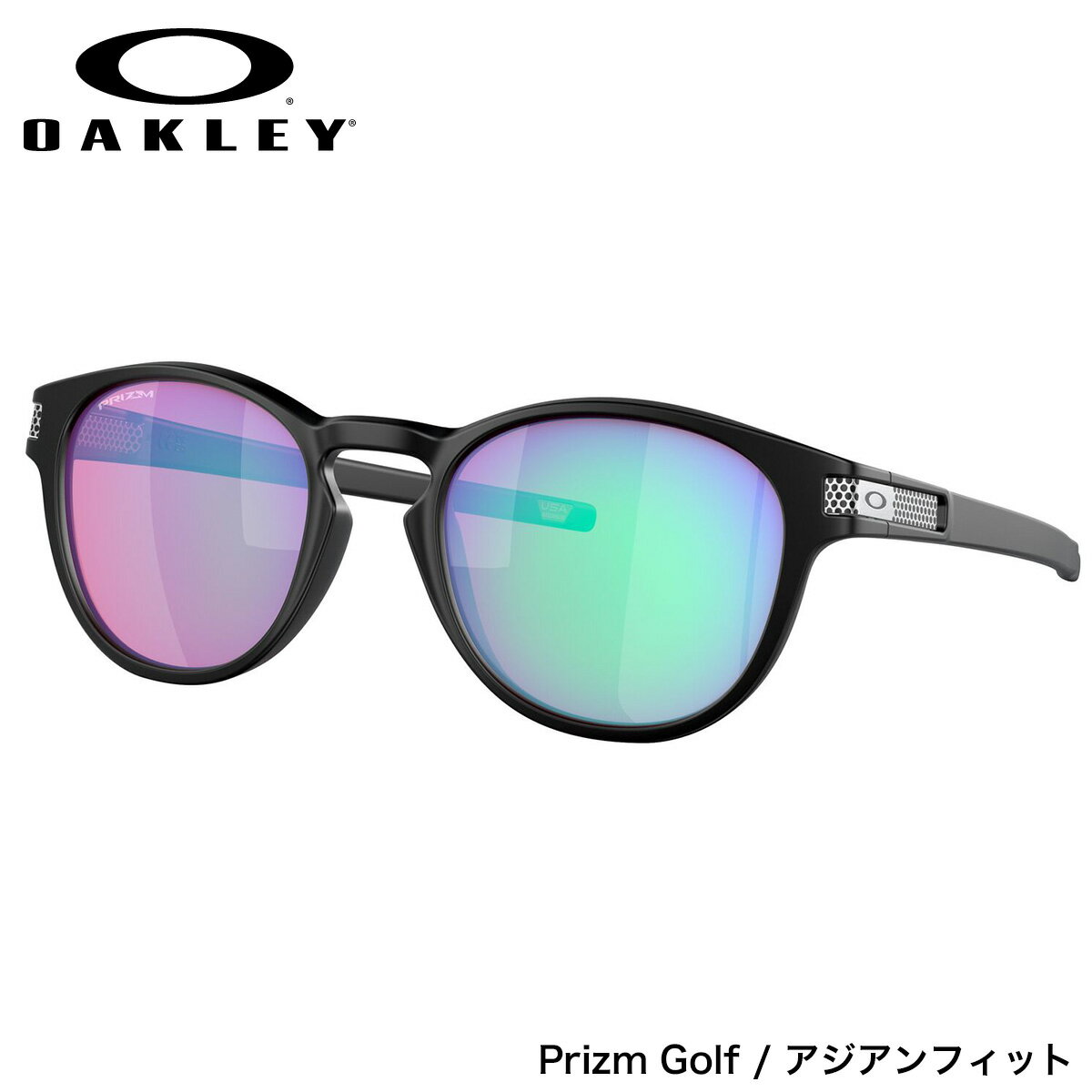 オークリー OO9349-53-53 サングラス OAKLEY LATCH ラッチ プリズム Matte Black/Prizm Golf ゴルフ スポーツ アジアンフィット メンズ レディース