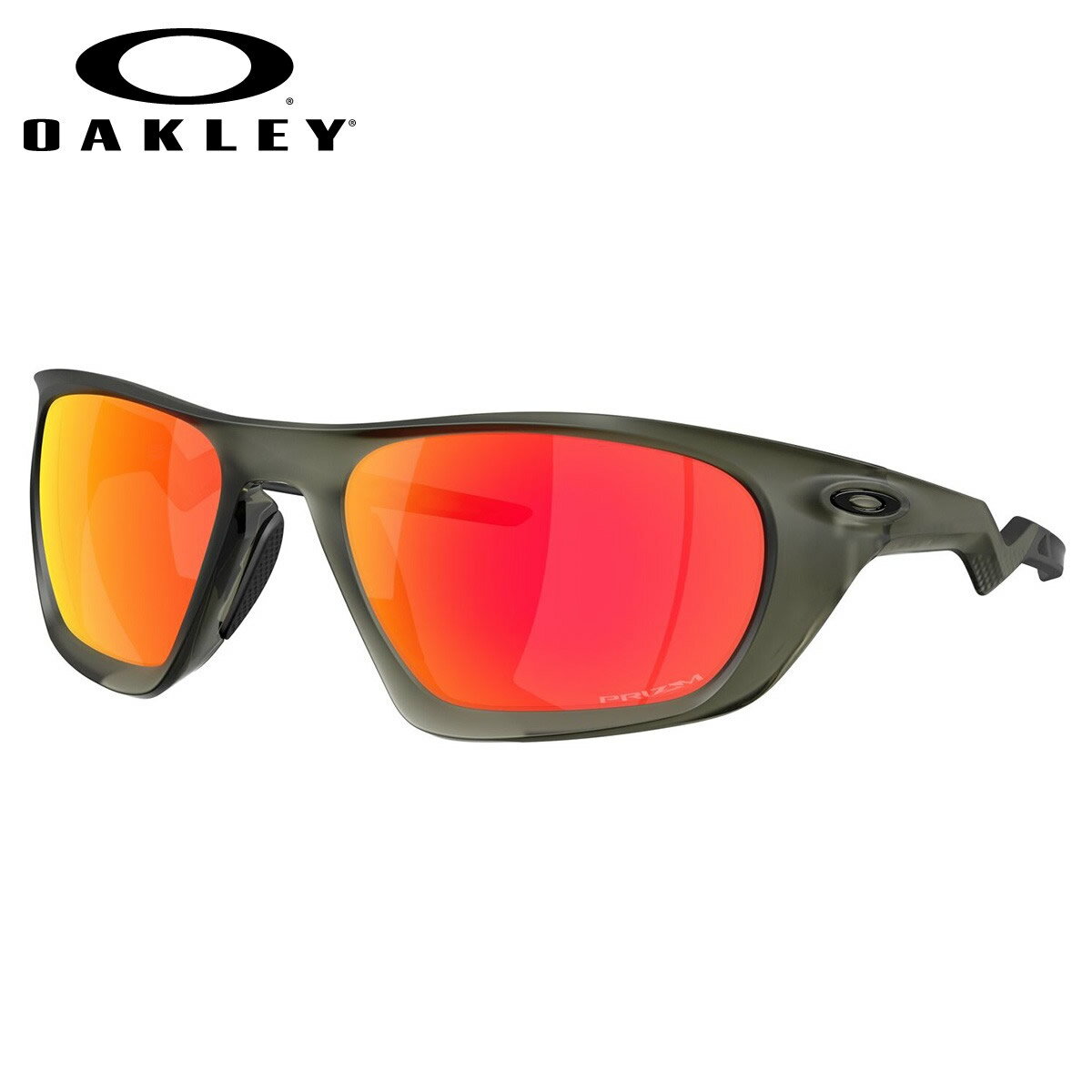 乐天商城 - オークリー OO9431-04-60 サングラス OAKLEY LATERALIS ラテラリス プリズム Matte Olive Ink/Prizm Ruby スポーツ メンズ レディース