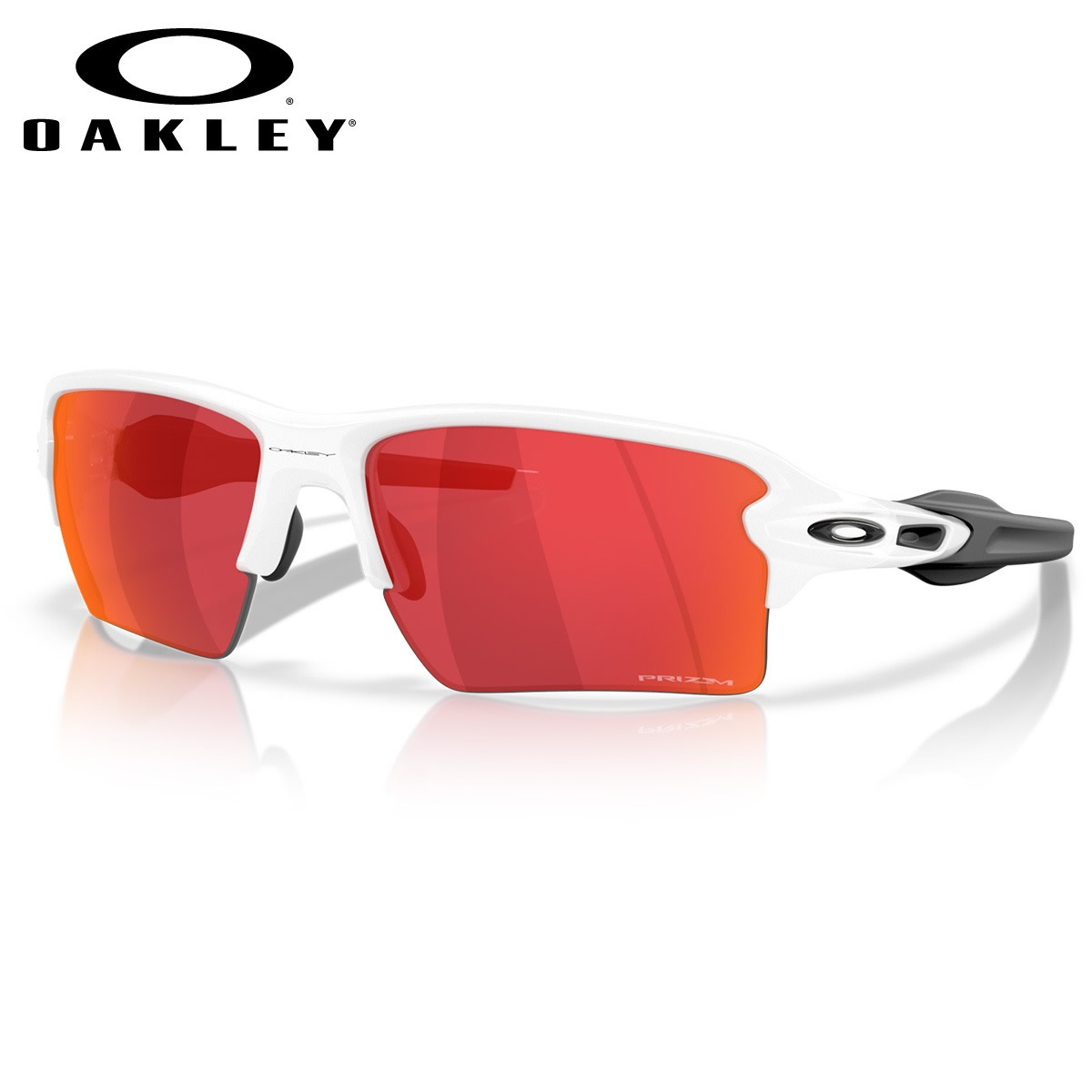 M - オークリー OO9488-03-63 サングラス OAKLEY FLAK 2.0 XXL フラック エクストラ・エクストラ・ラージ プリズム Polished White/Prizm Field 野球 フットボール スポーツ メンズ レディース