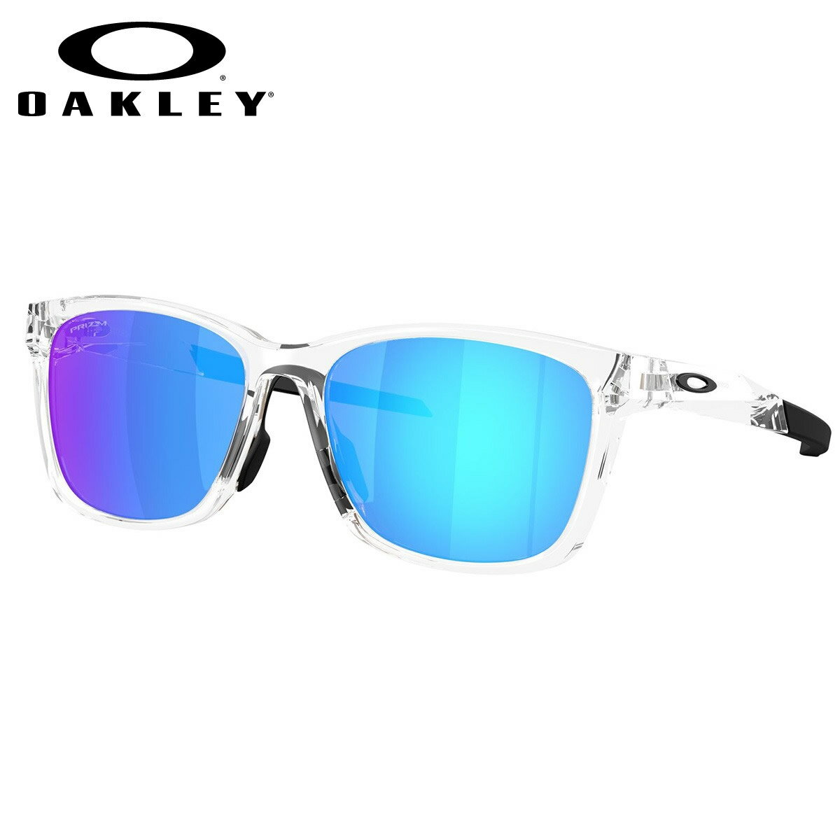 乐天商城 - オークリー OO9506D-07-57 サングラス OAKLEY PARACORD パラコード プリズム Polished Clear/Prizm Sapphire スポーツ アジアフィット アジアンフィット メンズ レディース