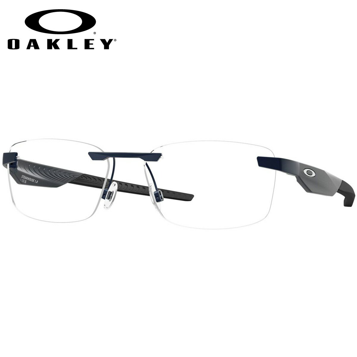 No Rim - オークリー OX3126-03-55 メガネ OAKLEY ステーキハウス1.0 STEAKHOUSE 1.0 Matte Midnight オークレー 縁無し メンズ レディース [26N1OO]