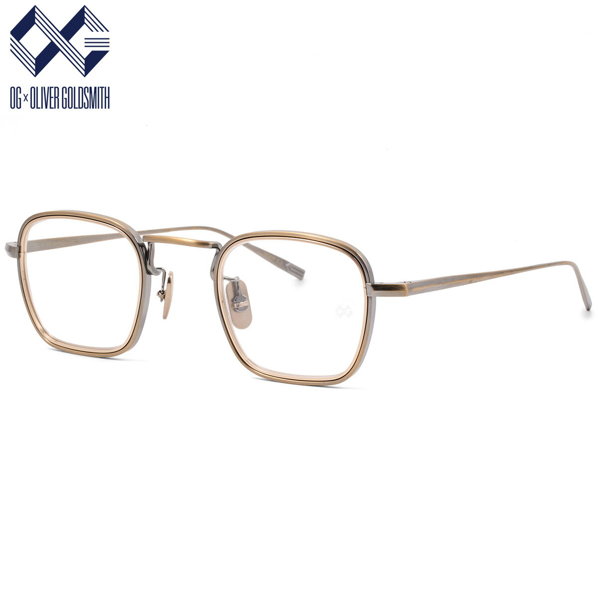 オージー・バイ・オリバー・ゴールドスミス DOOR X-3 A.GOLD 46 メガネ OG×OLIVER GOLDSMITH 日本製 国産 made in japan メンズ レディース