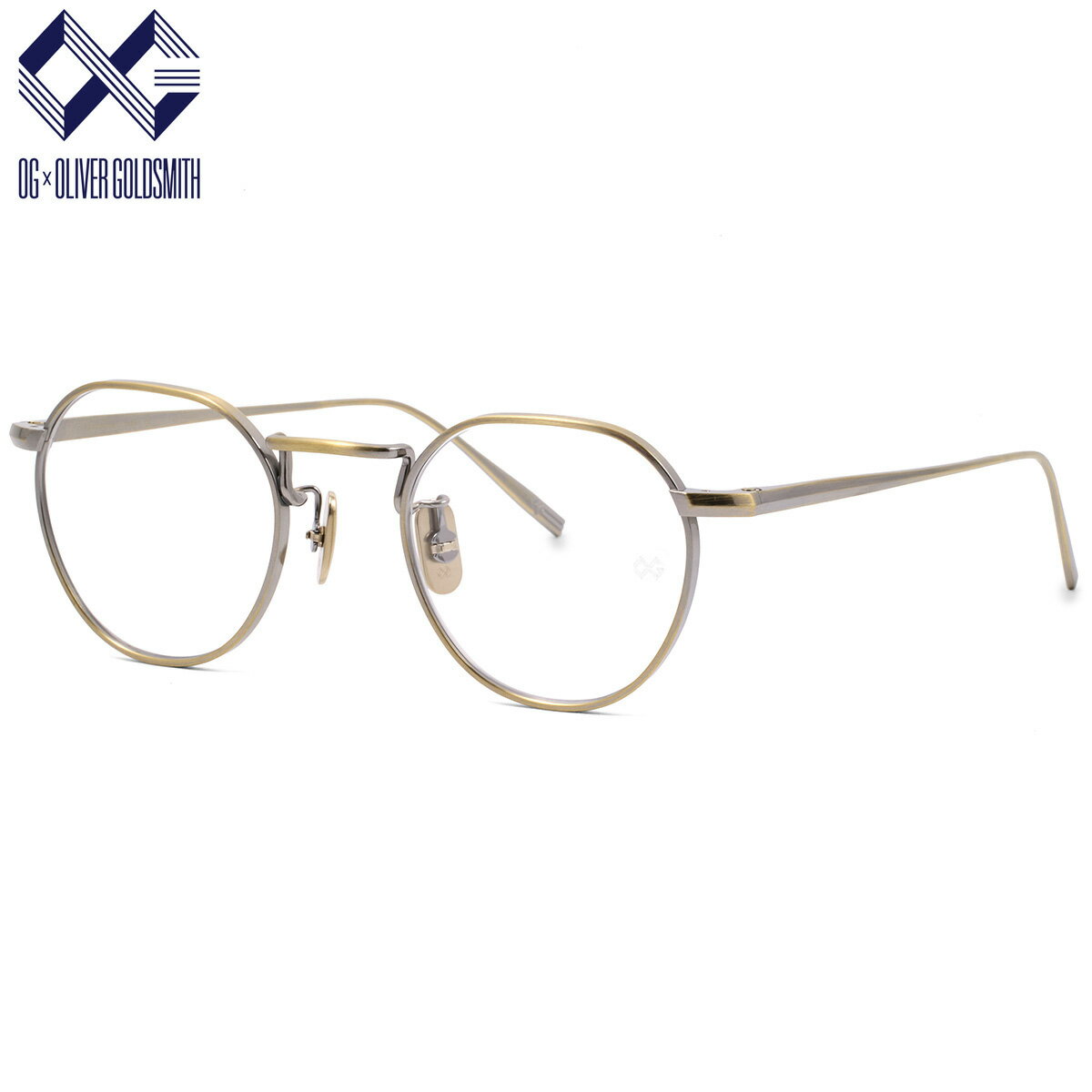オージー・バイ・オリバー・ゴールドスミス NOUN X A.GOLD 46 メガネ OG×OLIVER GOLDSMITH 日本製 国産 made in japan メンズ レディース