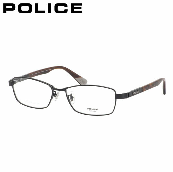 ポリス メガネ レディース ポリス VPLM39J 0530 56 メガネ POLICE チタン 黒縁 くろぶち 日本製 made in Japan メンズ レディース