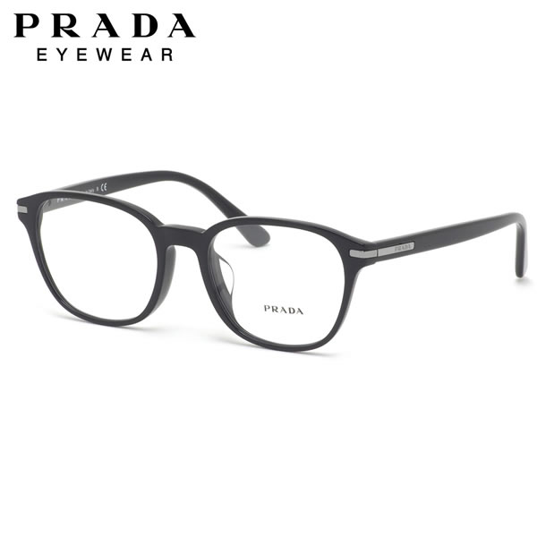 プラダ メガネ PR12WVF 1AB1O1 51 PRADA 黒ぶち 黒縁 アジアフィット made in Italy イタリア製 メンズ レディース