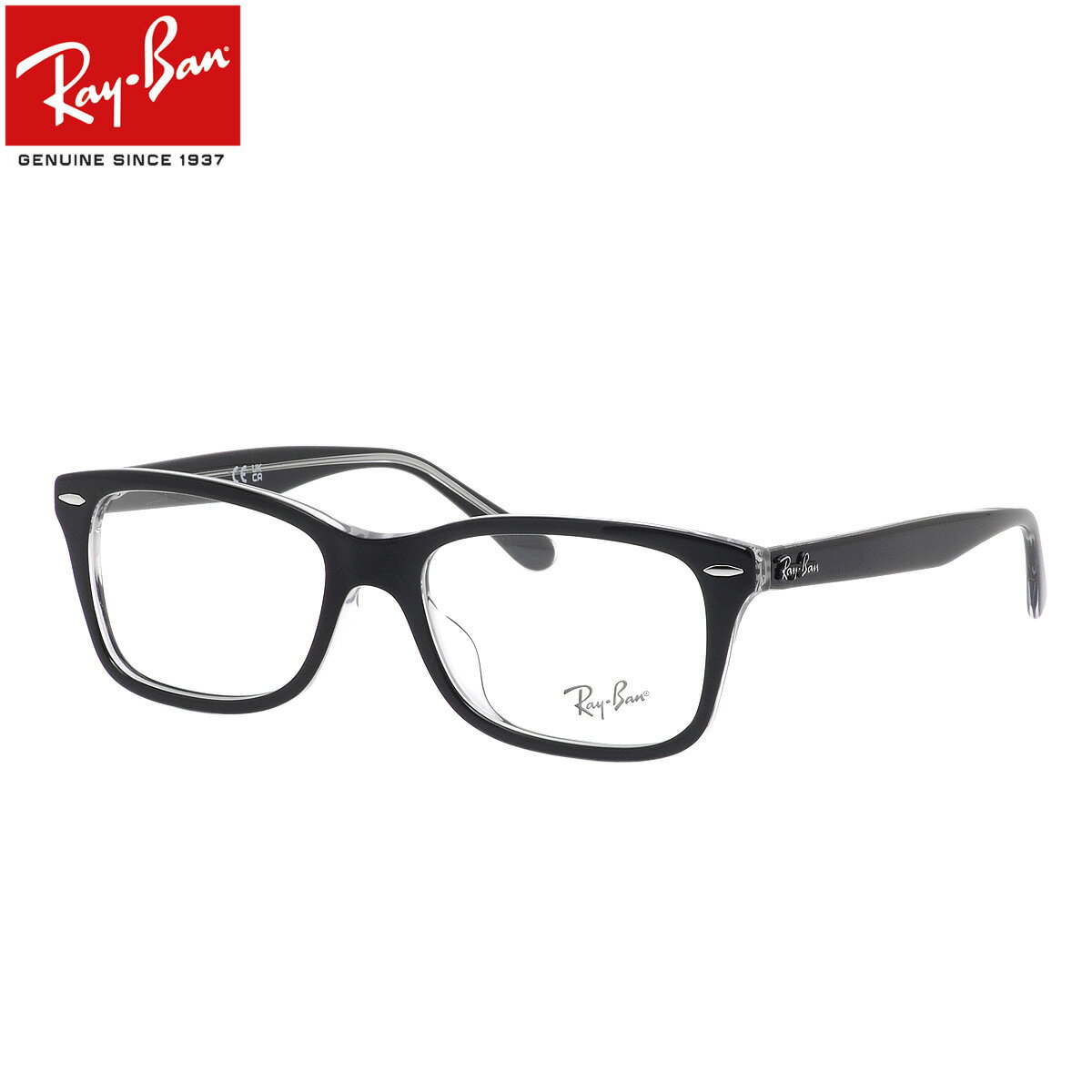 商品基本情報商品カテゴリー：メガネブランド名：Ray-Ban (レイバン)型番：RX5428F 2034フレームカラー：ブラックオントランスパレントレンズカラー：--紫外線カット率：--可視光線透過率：--鼻パッド：なしレンズシェイプ分類：スクエアフレームタイプ分類：フルリムフレーム材質：プラスチックレンズ材質：デモレンズおすすめの性別：ユニセックス-----------------------------------------------おすすめの性別：男性にもおすすめの性別：女性にもオススメです。-----------------------------------------------付属品：専用ケース、レンズクロス、ルックスオティカジャパンの保証書、取り扱い説明書※付属品の仕様は予告なく変更になる場合がございます。予めご了承くださいませ。状態：新品未使用国内正規品、フルフィットデモレンズがセットされた状態での使用はできません。ご使用の際は必ずレンズを入れ替えてください。商品サイズ情報【A】レンズのよこ幅：55mm【B】レンズのたて幅：37mm【C】ブリッジ幅：17mm【D】全体のよこ幅：142mm【E】全体のたて幅：42mm【F】テンプルの長さ：145mmメーカー公表サイズ：55□17-145電脳眼鏡が厳選したレンズについて&nbsp;ご希望のレンズの屈折率やコートの種類等により、「NIKON」「SEIKO」「HOYA」などのメーカーが発売している多くのレンズの中から最適なレンズを厳選しています。例えば、最も販売数の多い1.60非球面レンズの場合、無色レンズでは「Nikon」をおすすめしていますが「HOYA」をご希望でしたら代替可能です。また、UV420カットレンズは、裏面UVカット標準装備等、高性能な「TOKAI」の『ルティーナ』を使用します。レンズメーカーのご指定をご希望の場合には、可能な限り対応いたします。当店おすすめのメーカーと指定可能なメーカーの一覧は、下記のとおりです。※当店指定のレンズに限らせていただきます。レンズ名の指定は、お受けいたしかねます。&nbsp;※ご指定可能なメーカー&nbsp;※ご希望のメーカーがご指定可能なメーカーのリストにない場合や、当店指定以外のレンズ、調光レンズ、偏光レンズ等、選択肢にないレンズもお問い合わせいただきましたら、ご対応の可否等についてお調べさせていただきます。その際、差額が発生する可能性がございますので、予めご了承ください。&nbsp;当店はRay-Ban(レイバン)正規商品販売店です。イタリア Luxottica社の日本法人 ルックスオティカジャパン (旧社名 ミラリジャパン )から直接仕入れている商品 ( 正規品 )です。また販売元を証明するため当店の販売店印を押印した保証書を付属しております。※メーカーでの修理など、アフターフォローが必要な際には必ず保証書が必要です。レイバンのご購入には安心の正規店である当店をぜひお選びください。今やサングラスだけではなく幅広い世代から支持されるアイウェアブランドとして、その地位を不動のものにした「レイバン」メガネフレームコレクション。受け継がれる歴史と進化を続ける技術により生み出されるレイバンフレームのたしかな品質とデザインは人々の心を魅了してやみません。RX5428F 2034天地幅が浅すぎず深すぎず、お顔の輪郭を選ばず掛けやすいスクエアフレーム「RX5428F」。アセテートのしっかりとした質感と、角を立てすぎないソフトシャープなフォルムは飽きがこず、オンにもオフにもお使いいただけます。フロントサイドには横長のカシメ鋲、テンプルにはRay-Banロゴをあしらい、シンプルな中にも効果的なアクセントを配置しています。カラー「2034」は透明な生地の表面にツヤのあるブラックを重ねています。裏も表も全部ブラックの黒縁メガネよりも軽やかな印象を与えてくれますので、初めての黒縁にチャレンジする方にもおすすめです。&nbsp;現在ご覧のページは55mmサイズです。53mmサイズはこちらから