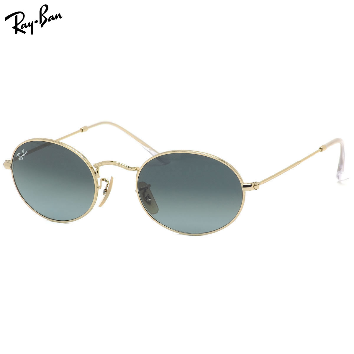 レイバン サングラス Ray-Ban RB3547 001/3M 51サイズ 54サイズ OVAL オーバル ラウンド ゴールド ブルー グラデーションレンズ おしゃれ レトロ かっこいい 度数付き対応 メンズ レディース