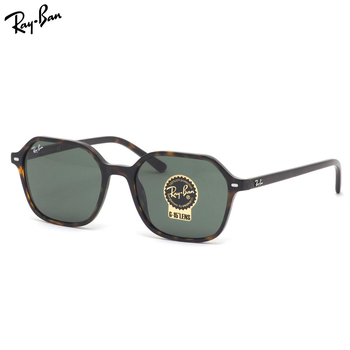 Rakuten - レイバン サングラス RB2194 902/31 53 Ray-Ban JOHN ジョン ヘキサゴン 六角形 Made in Italy イタリー 度数付き対応 メンズ レディース