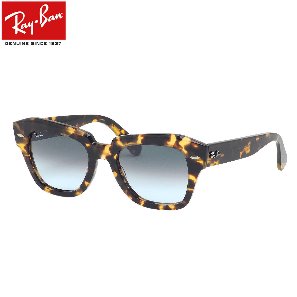 Ray-Ban RB2186 133286 52 サングラス レイバン STATE STREET ステートストリート デミ べっ甲 トータス 度数付き対応 メンズ レディース