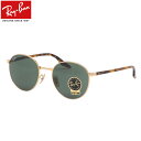 Ray-Ban RB3691 001/31 51 サングラス レイバン ラウンドメタル グリーンクラシック G15 度数付き対応 メンズ レディース 1