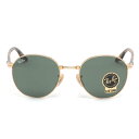 Ray-Ban RB3691 001/31 51 サングラス レイバン ラウンドメタル グリーンクラシック G15 度数付き対応 メンズ レディース 3