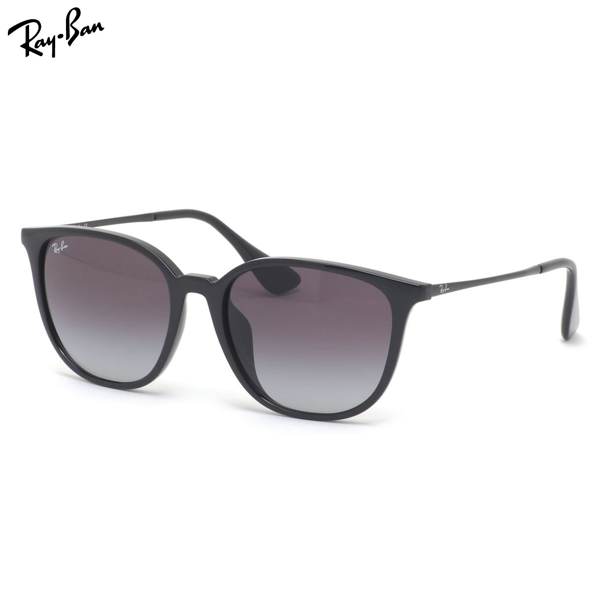 レイバン サングラス RB4348D 601/8G 57 Ray-Ban Youngster Essential ヤングスター ボストン 黒 グラデーションレンズ 度数付き対応 メンズ レディース