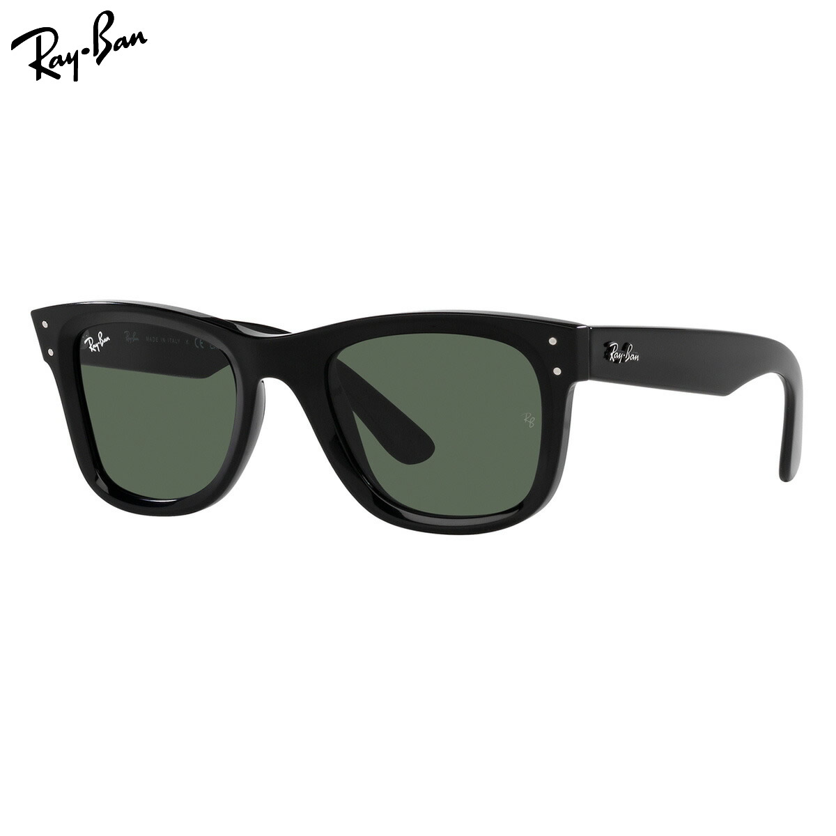 商品基本情報商品カテゴリー：サングラスブランド名：Ray-Ban (レイバン)型番：RBR0502S 6677VR フレームカラー：ブラック レンズカラー：グリーン紫外線カット率：99%以上可視光線透過率：14.9%鼻パッド：なしレンズシェイプ分類：ウェリントンフレームタイプ分類：フルリムフレーム材質：プラスチック レンズ材質：プラスチックおすすめの性別：ユニセックス ----------------------------------------------- おすすめの性別：男性にも おすすめの性別：女性にもオススメです。 -----------------------------------------------付属品：専用ケース、レンズクロス、ルックスオティカジャパンの保証書、取り扱い説明書 ※付属品の仕様は予告なく変更になる場合がございます。予めご了承くださいませ。※原産国は入荷時期等により異なります。状態：新品未使用国内正規品商品サイズ情報【A】レンズのよこ幅：53mm 【B】レンズのたて幅：46.1mm 【C】ブリッジ幅：20mm 【D】全体のよこ幅：145mm 【E】全体のたて幅：54mm 【F】テンプルの長さ：145mmメーカー公表サイズ：53□20-145現在ご覧のページは53サイズです。50mmサイズはこちらから