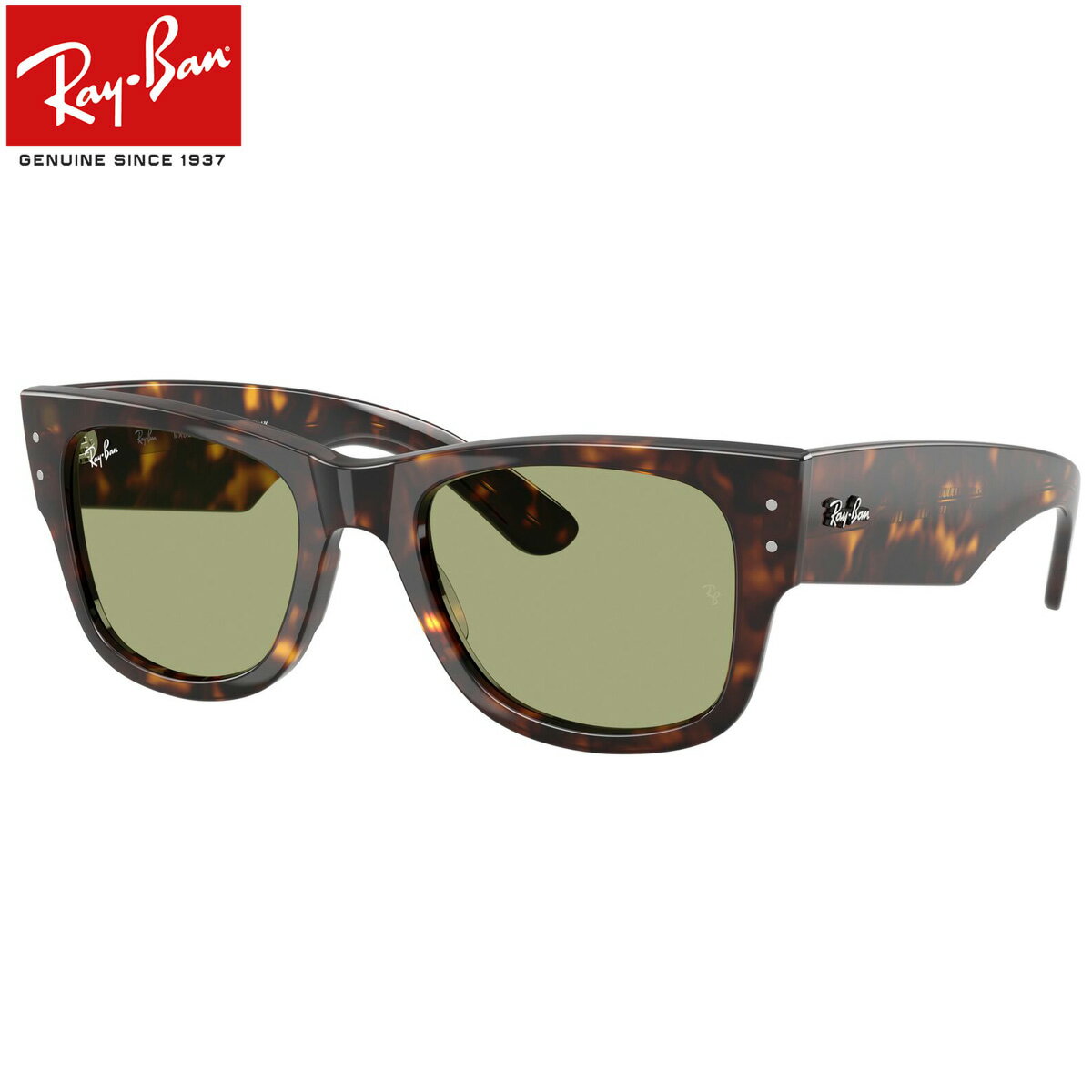 Ray-Ban RB0840SF 902/4E 52 サングラス レイバン MEGA WAYFARER メガウェイファーラー ローブリッジフィット SUMMER CAPSULE サマーカプセル べっ甲 デミ グリーンレンズ メンズ レディース