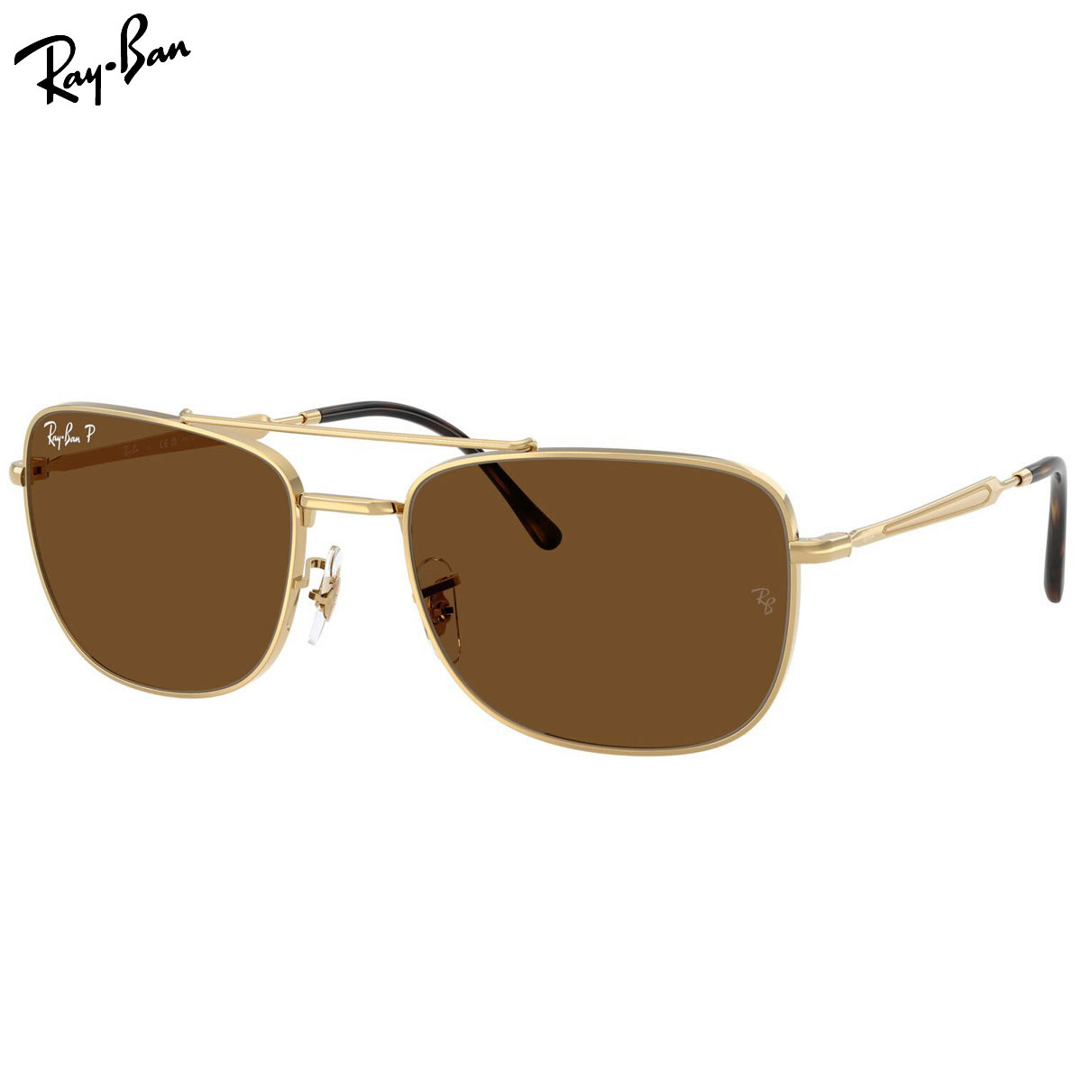 Rakuten - レイバン RB3755 001/57 62 サングラス Ray-Ban ダブルブリッジ 偏光レンズ ポラライズド ゴールド 度数付き対応 メンズ レディース