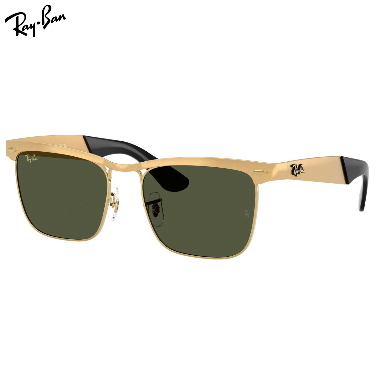 乐天商城 - レイバン RB3875 927633 53 サングラス Ray-Ban WAYFARER DELUXE ウェイファーラーデラックス ゴールド G15 度数付き対応 メンズ レディース
