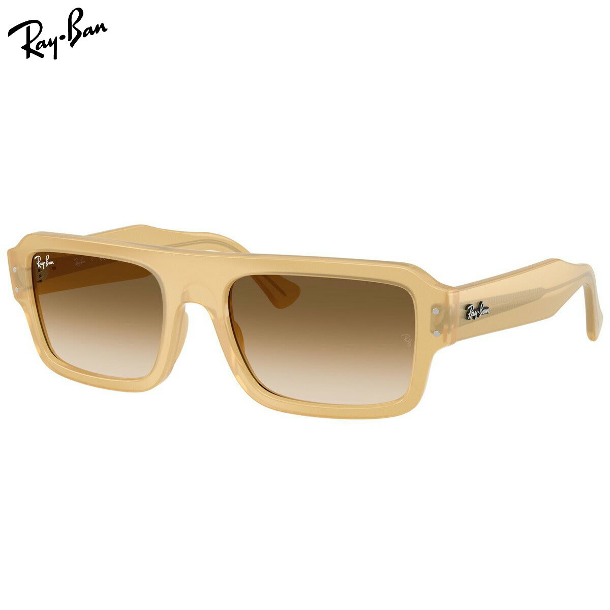 乐天商城 - レイバン RB4454F 680651 53 サングラス Ray-Ban LUKAS BIO-BASED ルーカス ローブリッジフィット クリアベージュ 度数付き対応 メンズ レディース