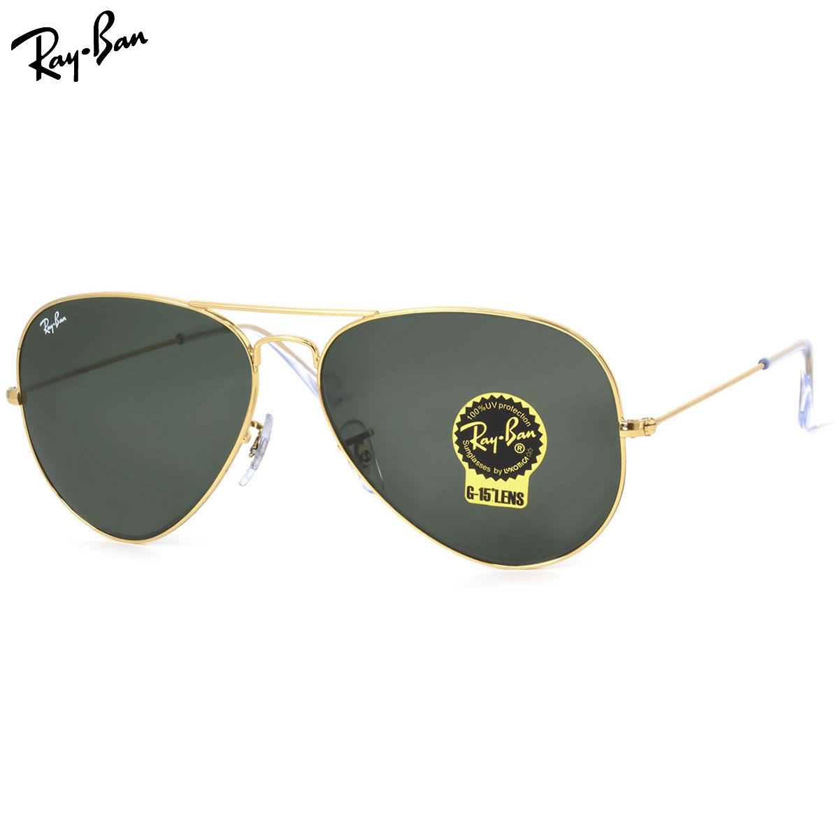 Rakuten - レイバン サングラス アビエーター Ray-Ban RB3025 001 62サイズ レイバン RAYBAN AVIATOR LARGE METAL ラージメタル ツーブリッジ ダブルブリッジ ティアドロップ ICONS アイコン 度数付き対応 メンズ レディース