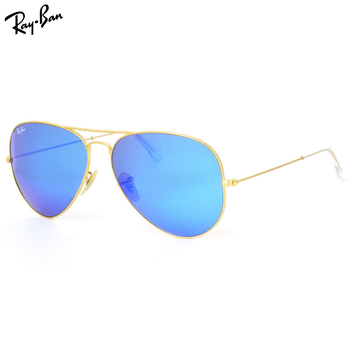 Rakuten - レイバン サングラス ミラー アビエーター Ray-Ban RB3025 112/17 62サイズ レイバン RAYBAN AVIATOR FLASH LENSES 11217 LARGE METAL ラージメタル ツーブリッジ ダブルブリッジ ティアドロップ ミラー ICONS アイコン 度数付き対応 メンズ レディース
