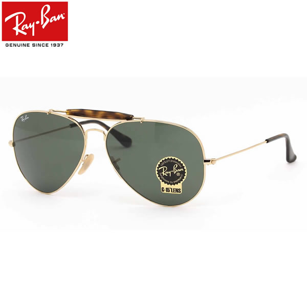 レイバン サングラス アウトドアーズマン2 ハバナ Ray-Ban RB3029 181 62サイズ レイバン RAYBAN OUTDOORSMAN II HAVANA AVIATOR LARGE METAL アビエーター ラージメタル ツーブリッジ ダブルブリッジ ティアドロップ べっ甲 べっこう ICONS アイコン メンズ レディース