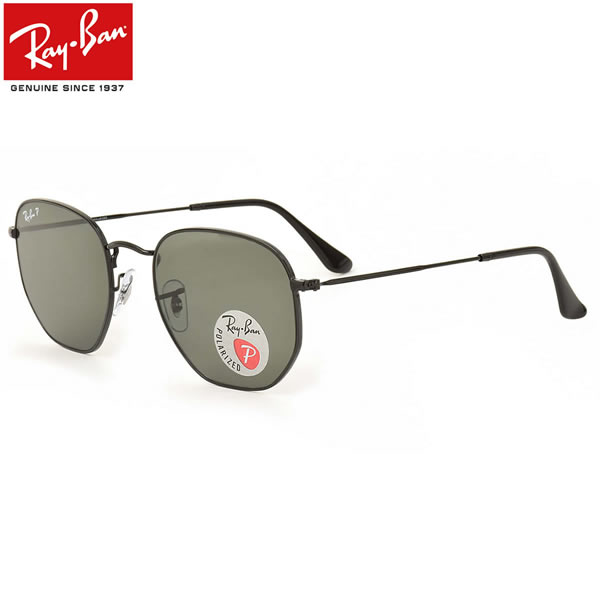 レイバン サングラス 偏光 ヘキサゴナル フラットレンズ Ray-Ban RB3548N 002/58 54サイズ レイバン RAYBAN HEXAGONAL FLAT LENSES 00258 ヘキサゴン 偏光レンズ 偏光サングラス ICONS アイコン 度数付き対応 メンズ レディース