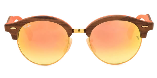 レイバン サングラス ミラー クラブラウンド ウッド Ray-Ban RB4246M 12187O 51サイズ レイバン RAYBAN CLUBROUND WOOD FLASH LENSES 1218/7O CLUBMASTER クラブマスター ROUND METAL ラウンドメタル サーモント ブロー 木製 丸メガネ ミラー ICONS アイコン メンズ レ…