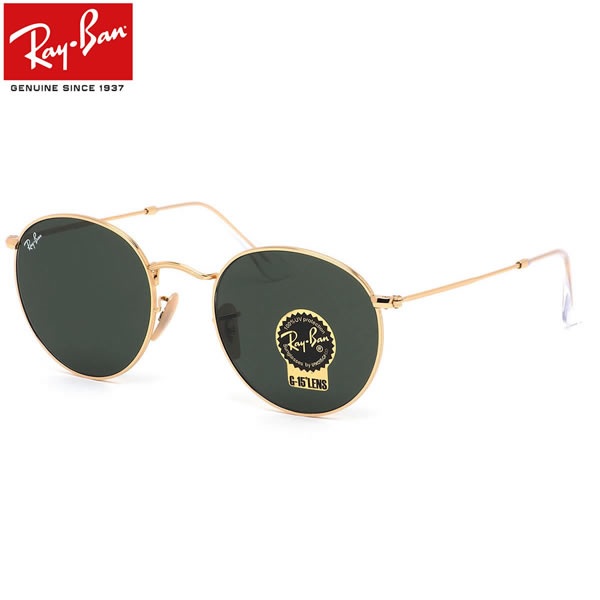Ray-Ban レイバン サングラス RB3447N 001 50サイズ 53サイズ ROUND FLAT LENSES ラウンドメタル フラットレンズ 丸メガネ レイバン RayBan 度付き 度数付き メンズ レディース