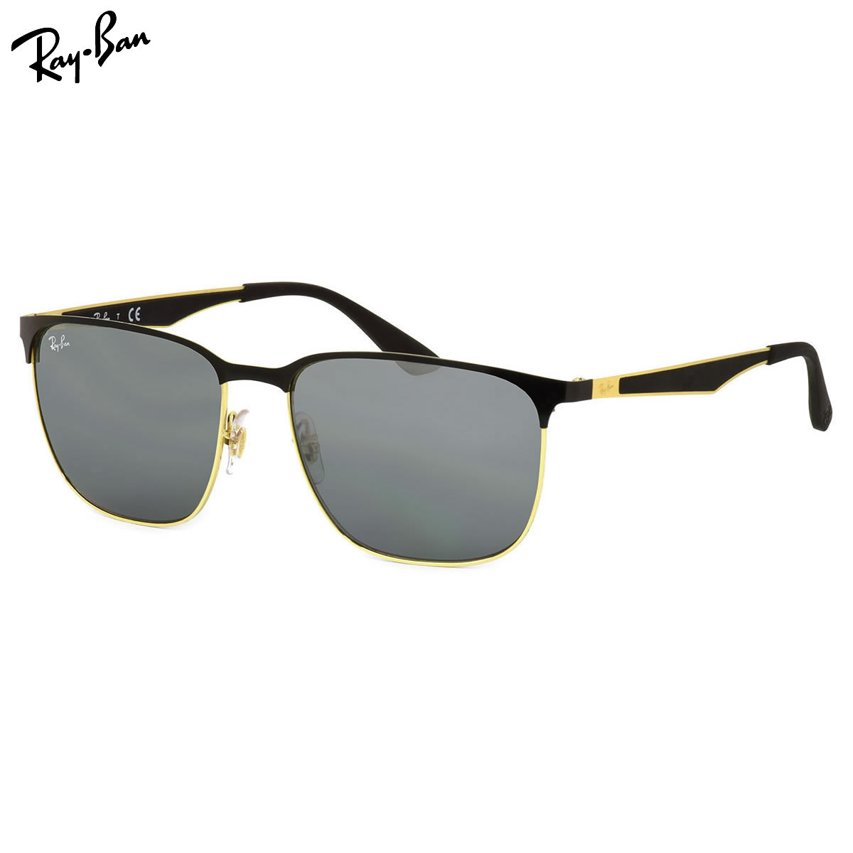 乐天商城 - レイバン サングラス Ray-Ban RB3569 187/88 59サイズ 18788 スクエア ブロー ラバー コンビネーション Ray-Ban RayBan 度数付き対応 メンズ レディース
