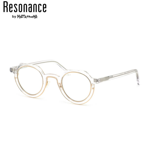 Resonance by METRONOME BRIDGE C2 44 メガネ 伊達メガネレンズ付 レゾナンス バイ メトロノーム 個性的 おしゃれ メンズ レディース(4.0)