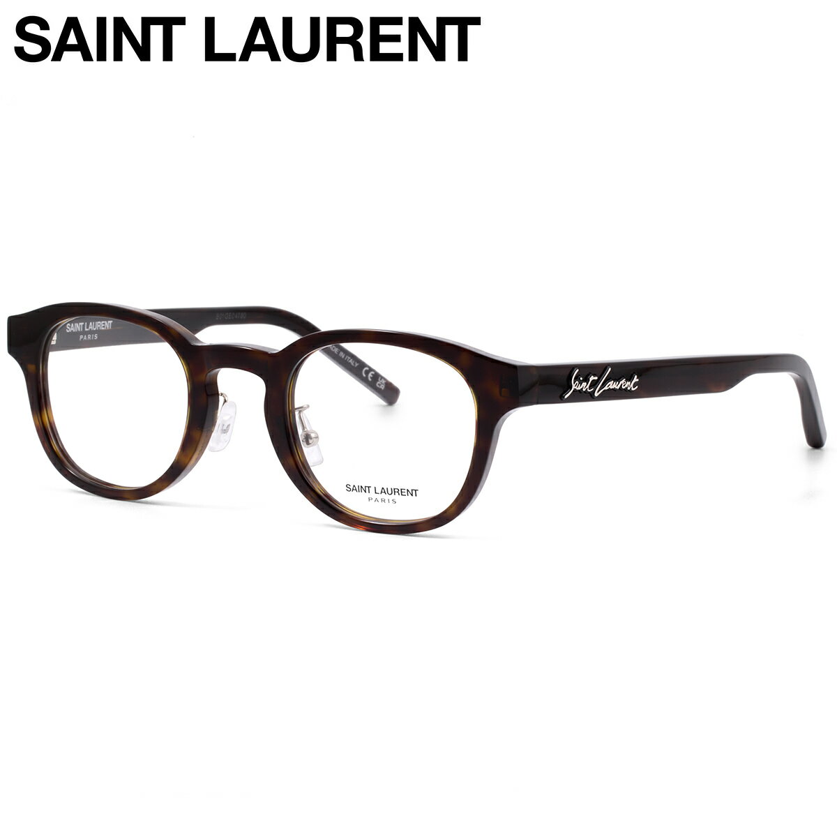 乐天商城 - 【サンローラン 正規販売認定店】サンローラン SL630/J 002 46 メガネ SAINT LAURENT イブ サンローラン Made In Italy メンズ レディース