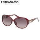 フェラガモ SF896SRA 613 59 サングラス FERRAGAMO ガンチーニ グラデーションレンズ ワインレッド MADE IN ITALY レディー...
