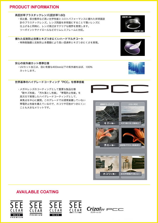 NIKON NL3-DAS 屈折率1.60 両面非球面メガネレンズ 2