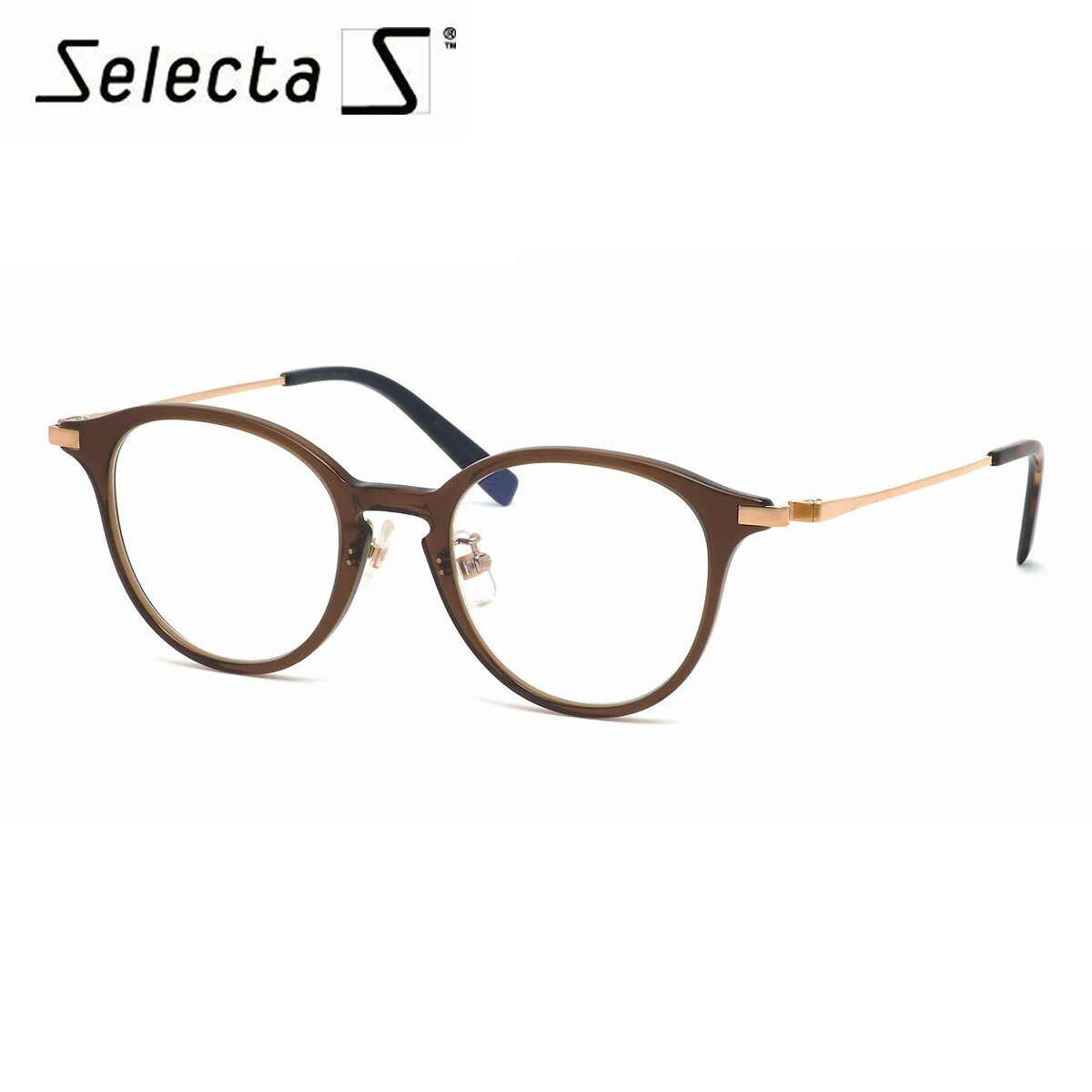 セレクタ selecta メガネ 87-0008 2 47サイズ ボストン クラシック ヴィンテージ レトロ 近視 乱視 遠視 老眼 メンズ レディース