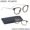 ユニオンアトランティック UNION ATLANTIC メガネ UA3616 RBDM 48サイズ AMIPARIS ウェリントン べっ甲 日本製 鯖江 Mad...