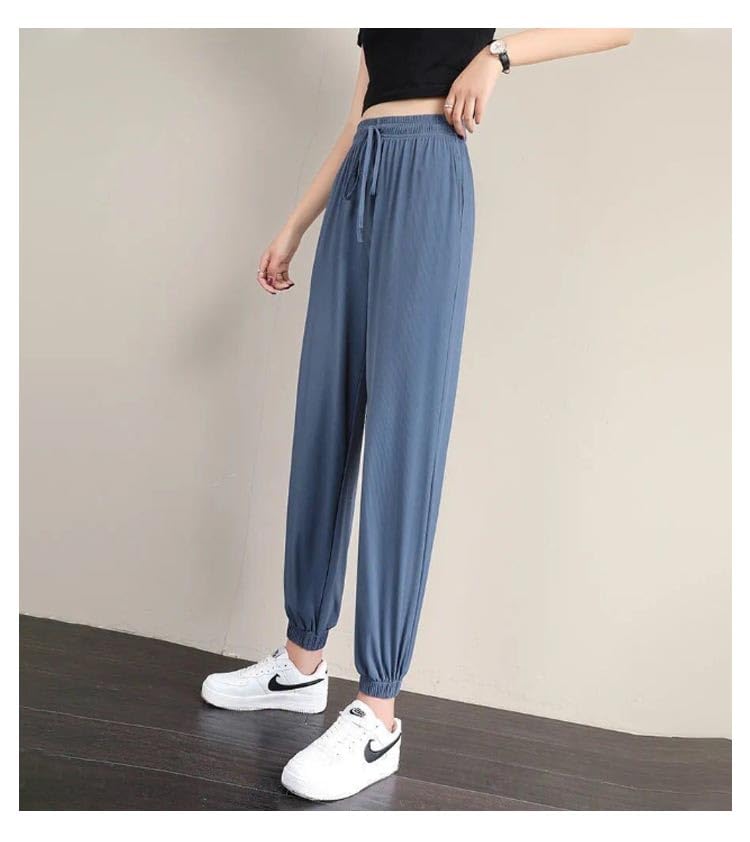 冷感 パンツ レディース ジョガーパンツ ワイドパンツ 夏 接触冷感 ジャージ 涼し...