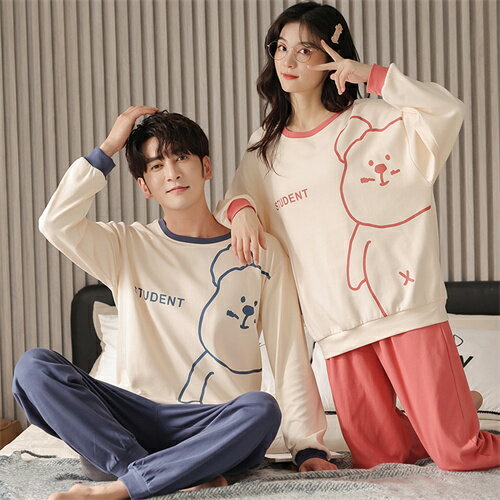 ペアパジャマ カップル ペア ルームウェア ペアパジャマ 秋 冬 綿 結婚祝い プレゼント ペアパジャマ 大きいサイズ お祝い 長袖 カップ..
