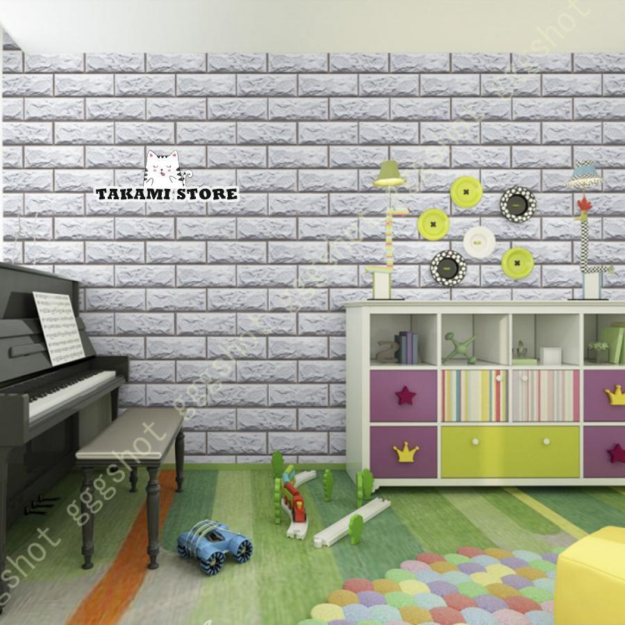 壁紙シール はがせる おしゃれ 北欧 花柄 レンガ リメイクシート のり付き 厚手 模様替え カッティング..