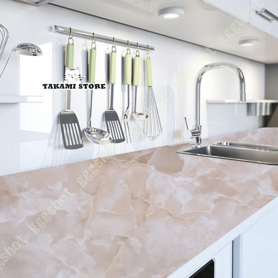 壁紙 シール 大理石 シート コーヒー色 壁紙シール リメイクシート 石目調 おしゃれ 厚手 はがせる壁紙..