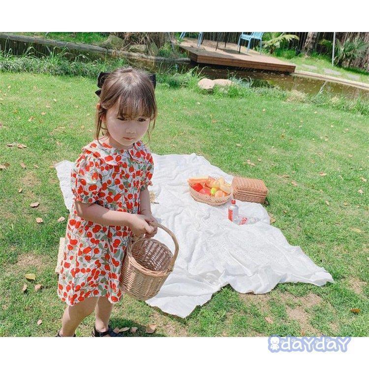 子供服 ワンピース キッズ 女の子 春夏 半袖 花柄ワンピース 子ども服 ジュニア 子供ドレス dress ベビー服 お姫様 おしゃれ 可愛い カジュアル 新品 90